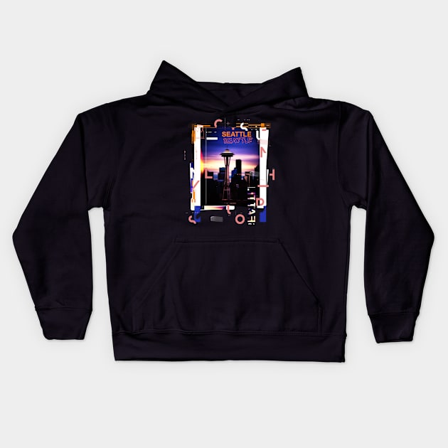 Seattle Kids Hoodie by remixer2020